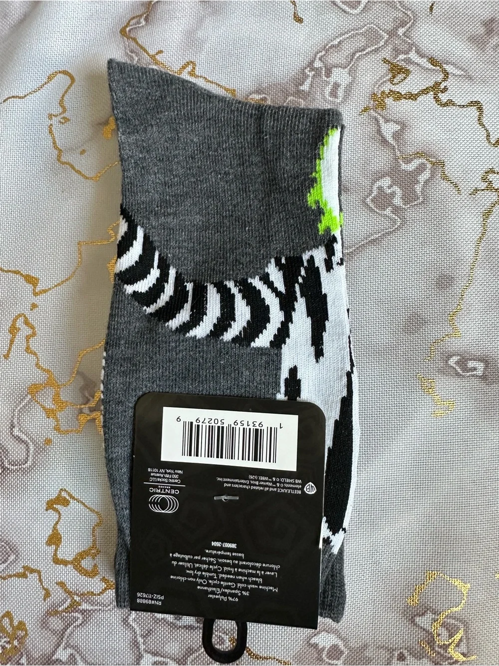 Warner Bros. 97% polyester